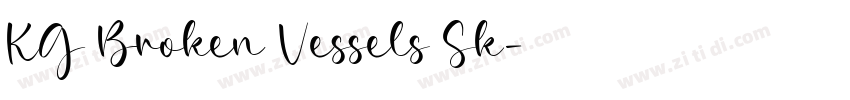 KG Broken Vessels Sk字体转换